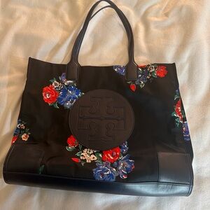 Tory Burch Navy Tote Bag